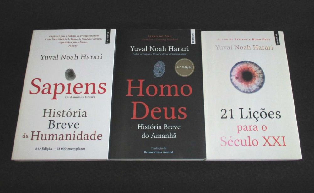 Livros de Yuval Noah Harari Homo Deus 21 Lições para o século XXI