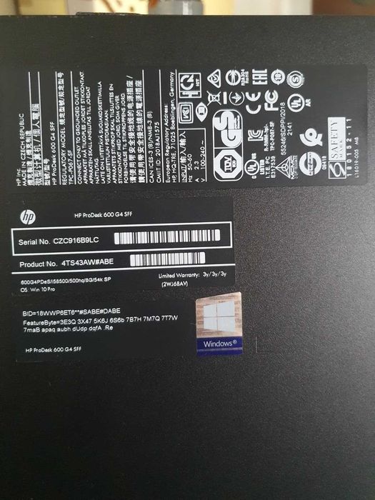 Desktop HP ProDesk 600 G4 SFF