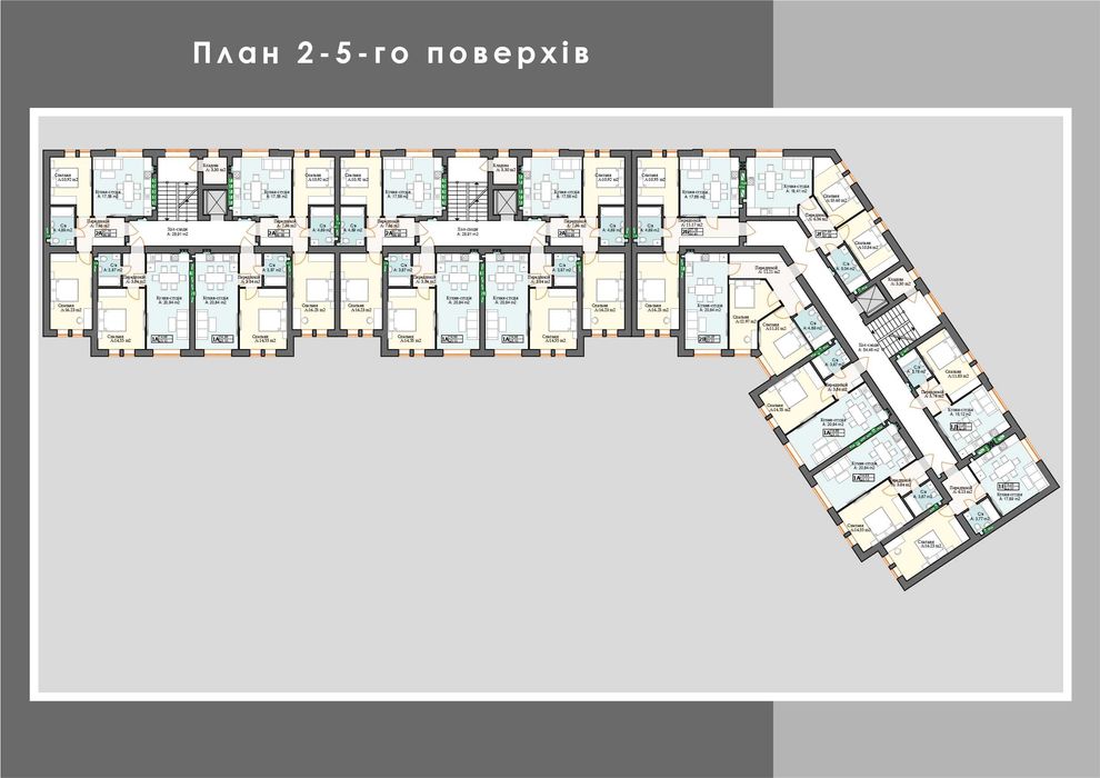 Двокімнатна квартира у Перечині з просторою кухнею-студією.