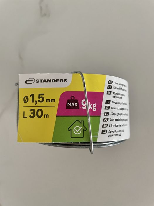 Fio de aço galvanizado 1.5mm 30m