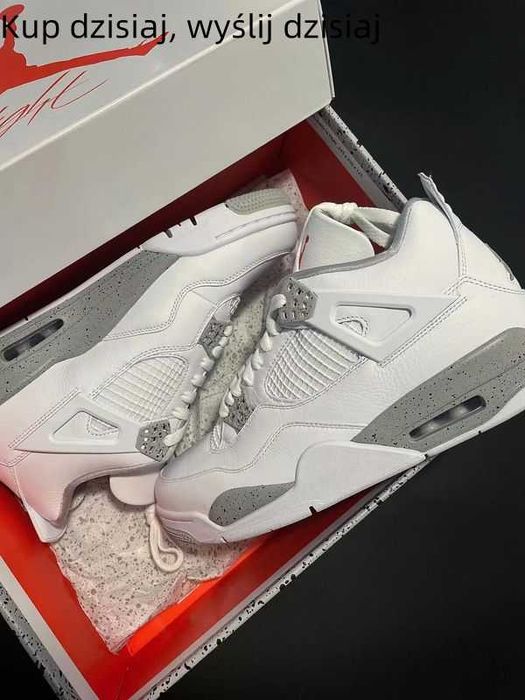 AutentycznyButydokoszykówkiJORDAN4RetroWhiteOreonoweunisex:40