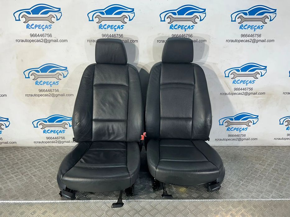 Conjunto Bancos Pele Eletricos Frente Frontal BMW Serie 3 Coupe e92