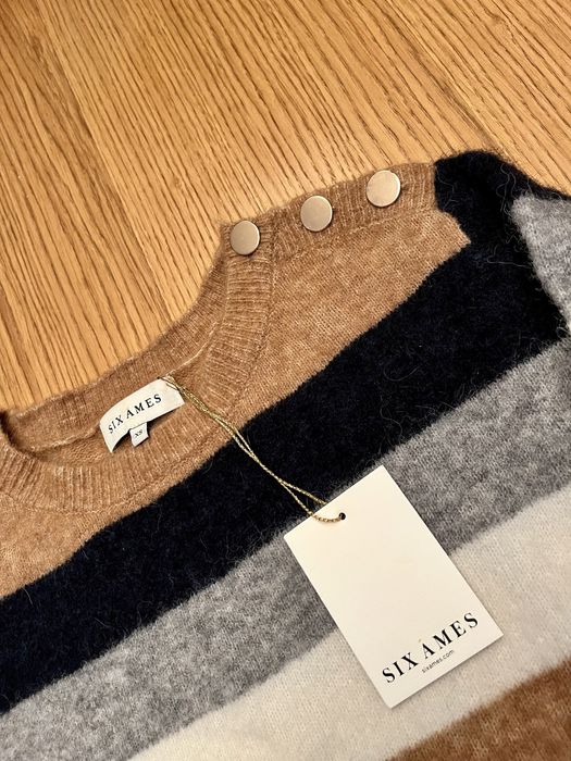 Nowy sweter z wełny merynosów marki Six Ames