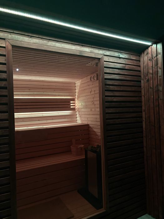 Sauna Ogrodowa Finska Przedsionek Piec Na Drewno 500cmx240cm