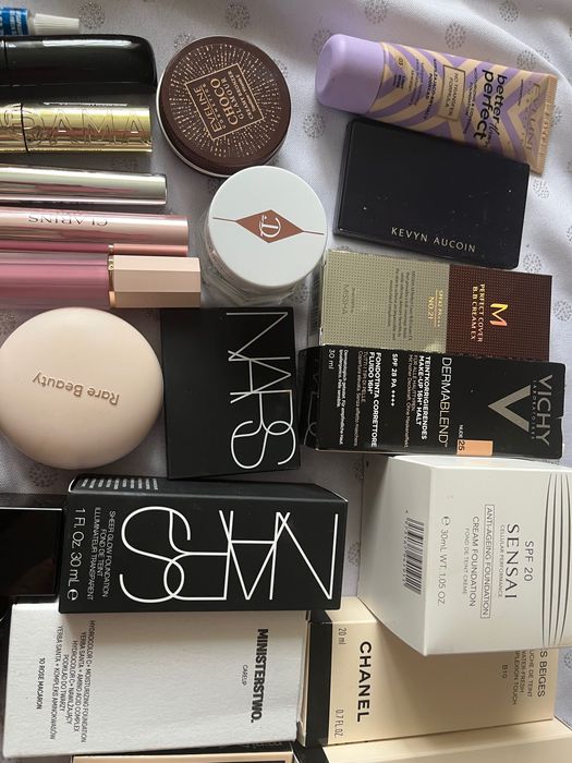 Zestaw podkładów do twarzy Dior,Guerlain,Armani…
