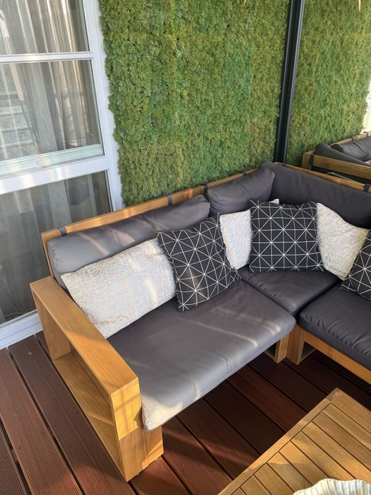 Zestaw meble ogrodowe, naroznik na taras, fotel