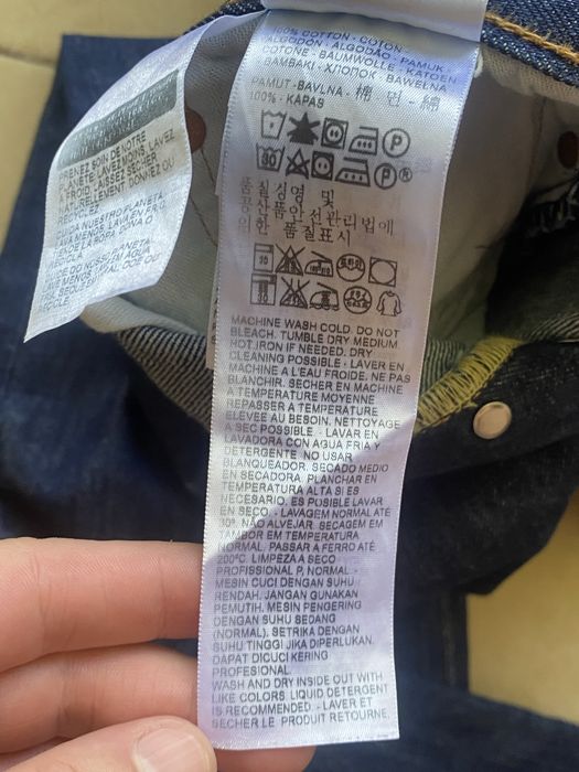 Джинси Levi's 501 Original Fit синього кольору W31 L34