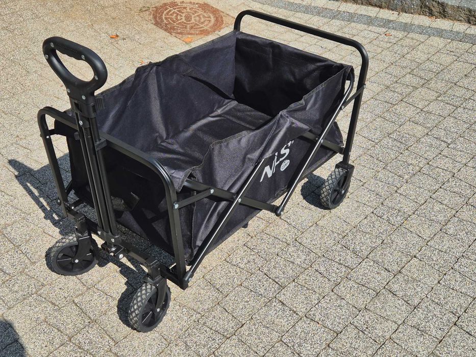 Wózek Transportowy Ogrodowy Składany Plażowy Z Uchwytem NILS 70 L do 60 kg
