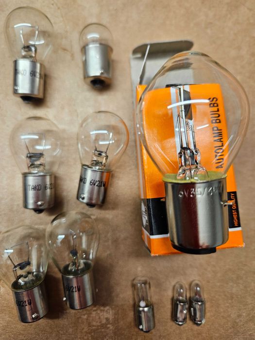 Żarówki 6V komplet Simson + przerywacz