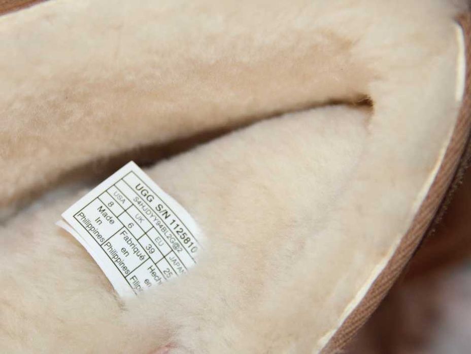 UGG skórzane skóra brąz śniegowce ocieplane botki kozaki brązowe 39