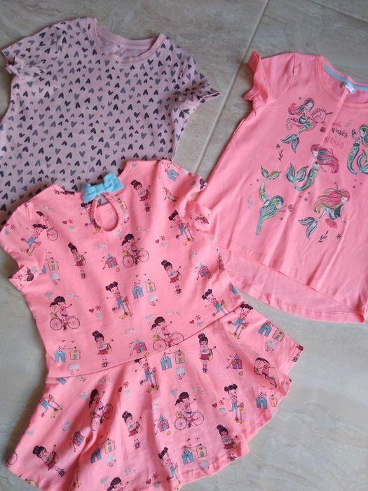 r. 110-116 nowe i używane, zestaw 5 szt bluzki, bluzeczki