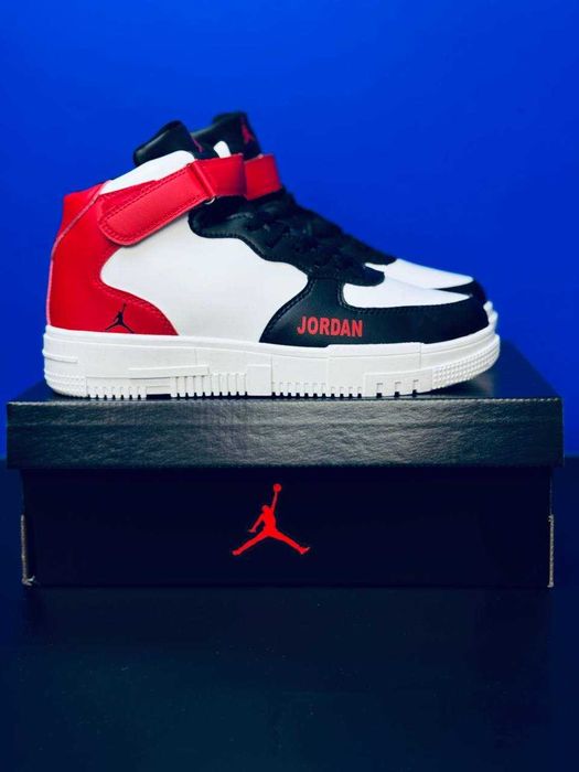 Мужские зимние кроссовки на меху Jordan натуральная кожа супер тёплые