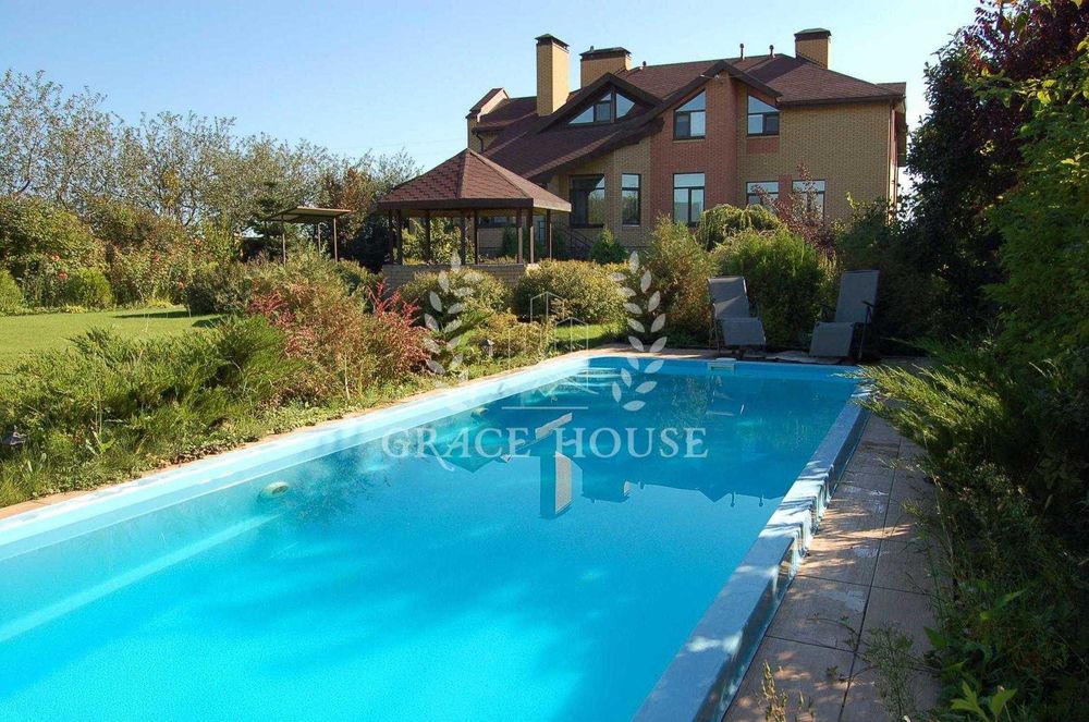 Продаж будинку з басейном та підвалом Гатне Гатное 16 соток 6 кім. газ