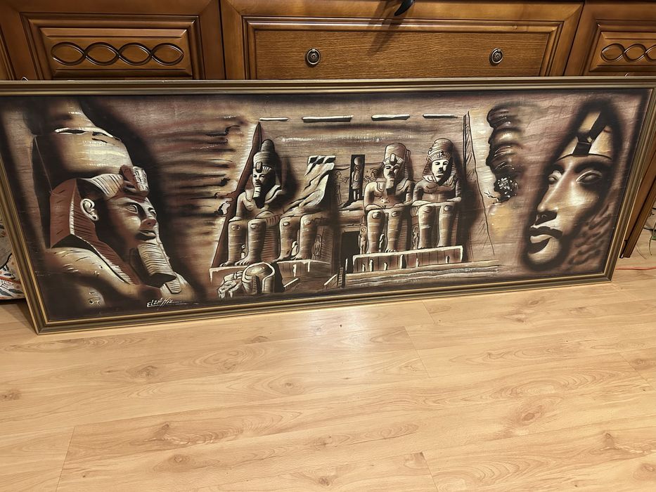 Dekoracyjny obraz w stylu egipskim