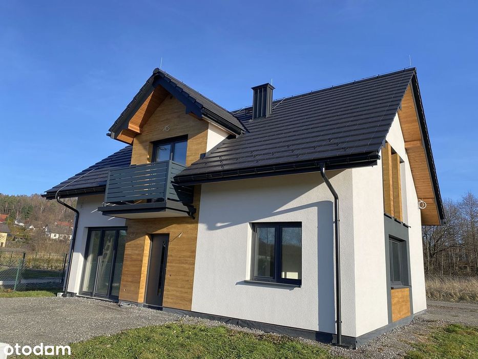 Górki Wielkie - nowy dom 117 m², działka 9 ar