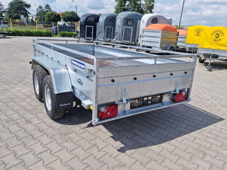 Przyczepa burtowa pod koparki sprzęt budowlany najazdy Niewiadów