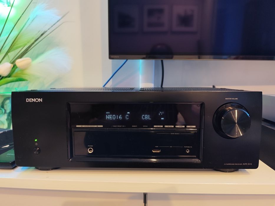 Amplituner kina  Denon AVR-1513  -   Idealny do Netflix