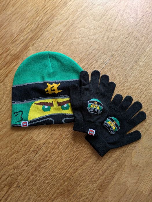 Conjunto gorro e luvas Ninjago