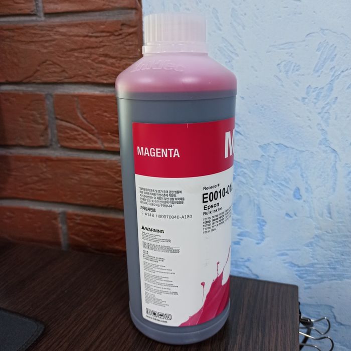 Чернила InkTec Epson E0010-01LM, Magenta, 1000 мл (термін до 2026 року