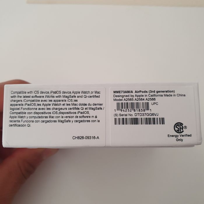 Airpods Apple 3rd Generation NOVOS em caixa