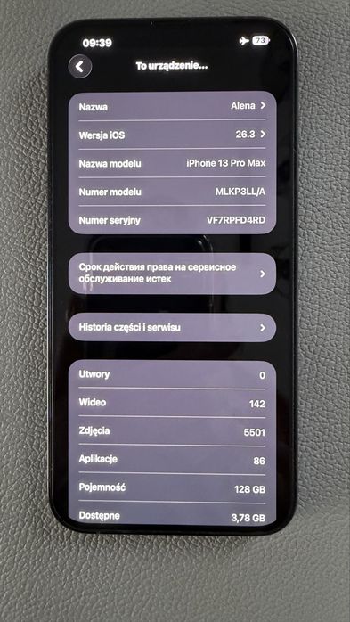 Apple iPhone 13 Pro Max 128GB Sierra Blue, Oryginał!!!