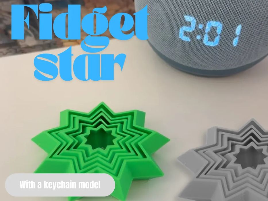Fidget Star Keychain