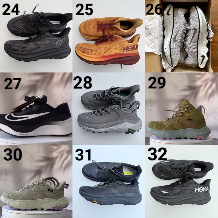 Оригінальні Сток Hoka Nike Бігові Кросівки Черевики Розміри  38-38.5