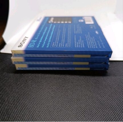Sony BD-R 25GB Blu-ray Disc 1-2x AccuCORE - Pack de 3 Novos/Selados Jewel Case - JAPAN
