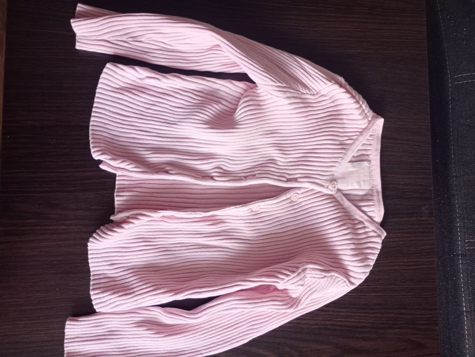 Sweterek rozpinany dla dziewczynki 98