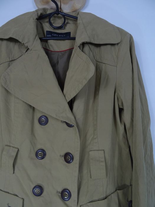 Płaszcz Zara dwurzędowy XL 42 14 trencz