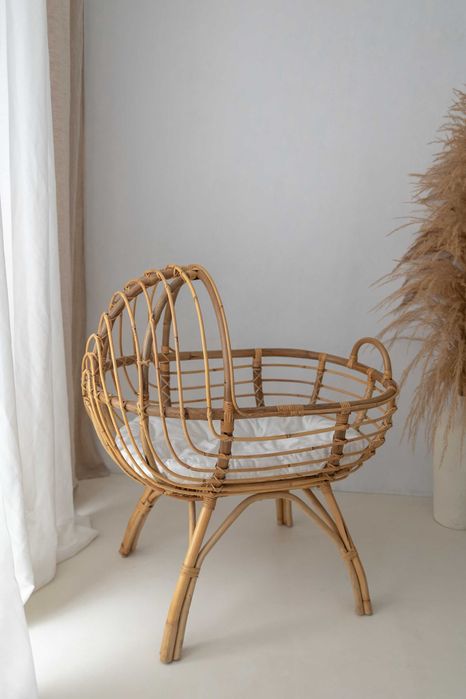 łóżeczko rattanowe boho