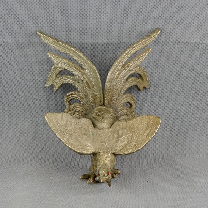 Figuras de Luta de Galos em metal prateado – n2