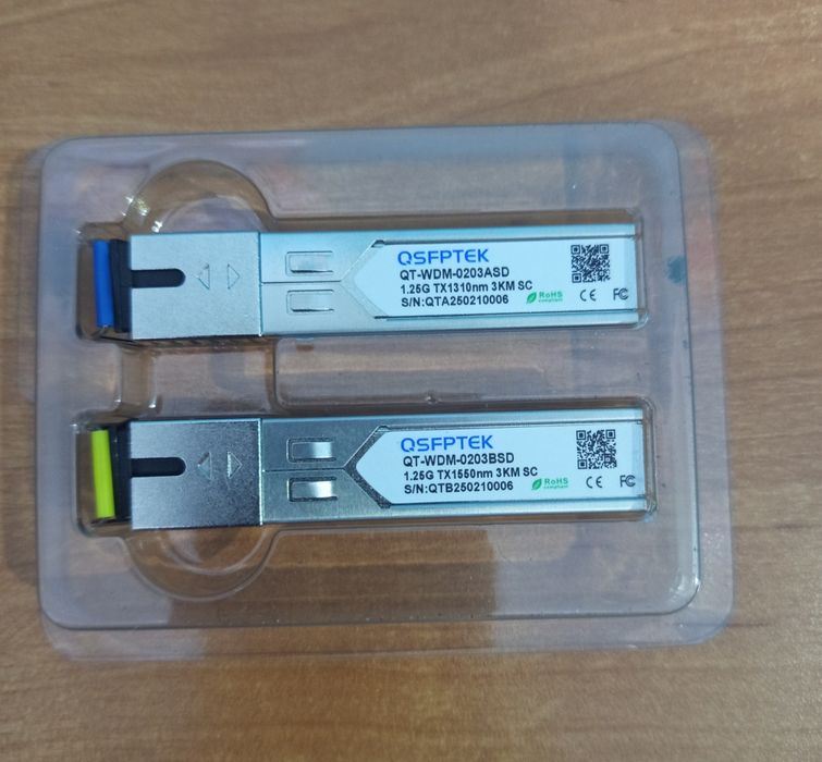 Moduł optyczny QSFPTEK 1,25G , 3Km