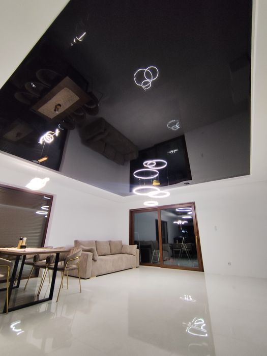 Sufity napinane sufit napinany gwieździste niebo linie świetlne