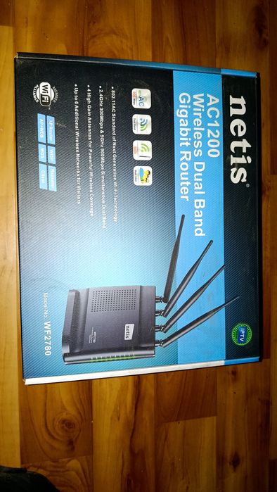 Wi-Fi Роутер Netis WF2780, 2 диапазонный, 1Гбiт/с