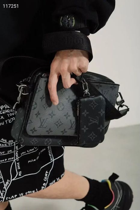 Чоловіча сумка ЛВ Луї Вітон Louis Vuitton шкіряна