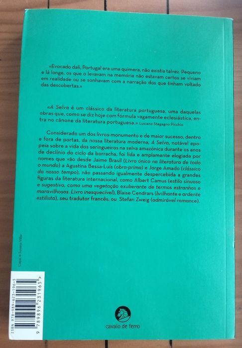 Livro "A Selva" – Ferreira de Castro (Edição Cavalo de Ferro)
