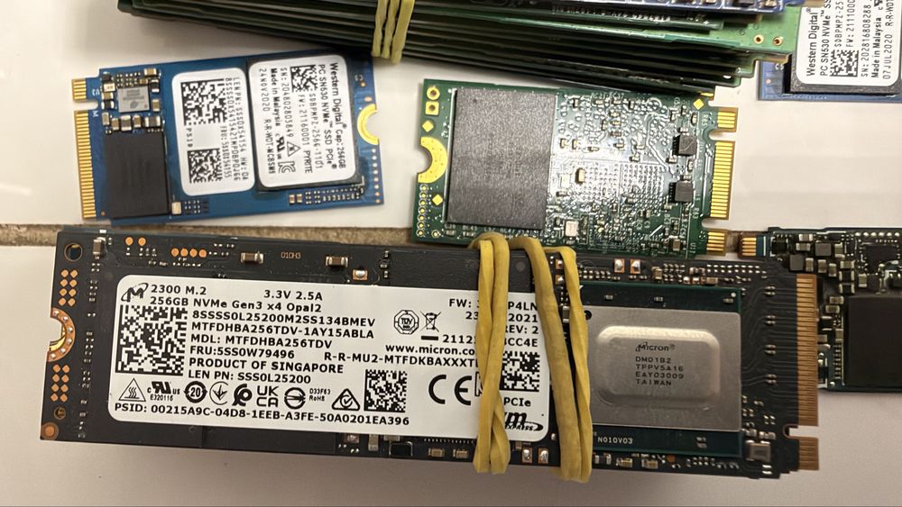 Диски SSD M2 NVMe 256Gb різні розміри перевірені робочі гарантія