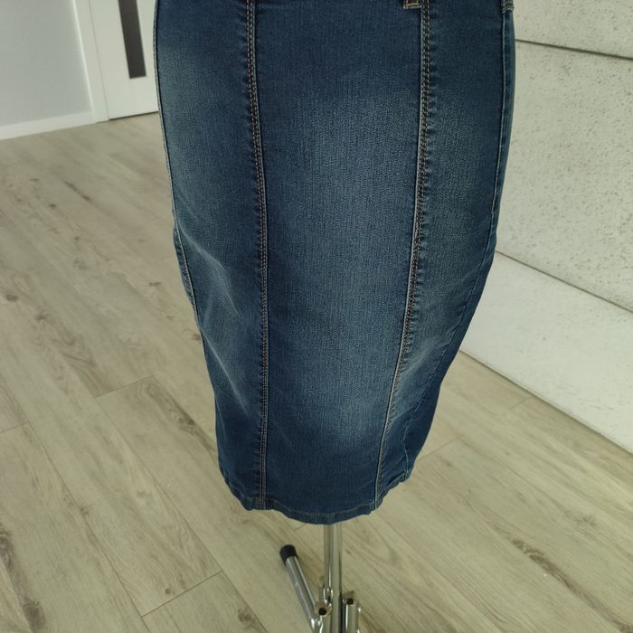 Jeansowa ołówkowa spódnica midi  Reserved 34 xs