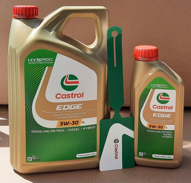 Olej Castrol EDGE 5W-30 LL 6L (5L+1L) + zawieszka serwisowa Castrol PL