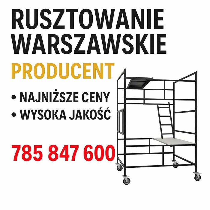 Rusztowanie warszawskie ramy stalowe przęsła budowlane tanio 163 cm - transport