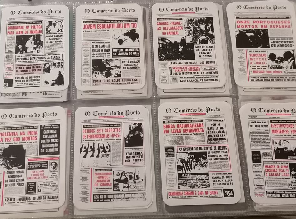 Conjunto de 8 calendários de bolso