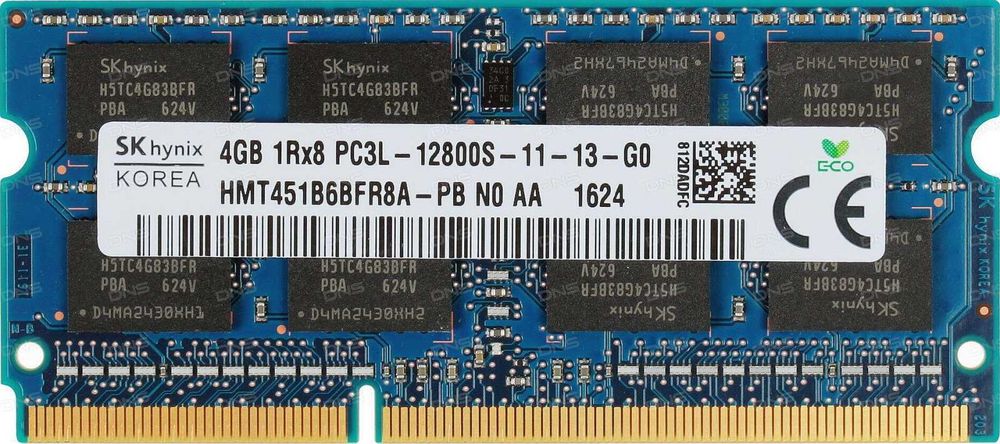 Pamięć RAM do laptopa SO-DIMM DDR3 4GB PC3L 1600MHz 1.35V jednostronna