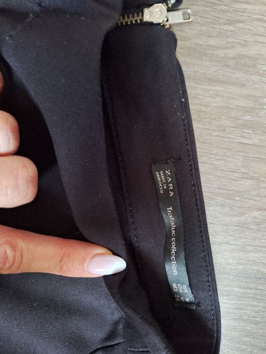 Spodenki z falbanką Zara czarne, S/M