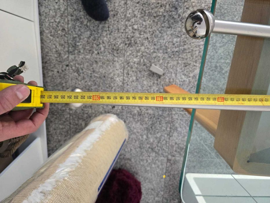 1 par de cortinas cinza de argolas