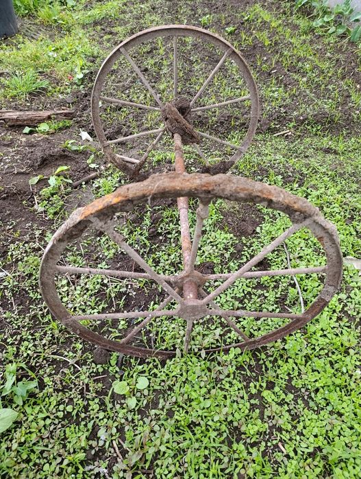 Rodas de carroça em ferro