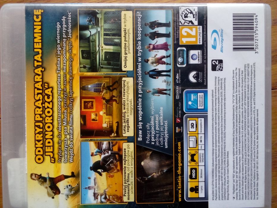 PS3 Przygody Tintina