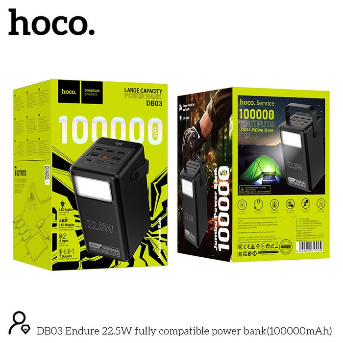 Павербанк Hoco DB03 100000mAh 22,5W