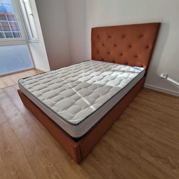 Camas de Casal Estofadas de Luxo 199€ Disp. em Várias Cores! 190x140m!