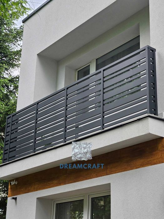 Balustrada LOFT industrialna, malowana proszkowo
